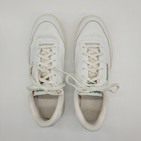 REEBOK Classic Club C-Wide Tennis Sneakers White/Green Style #6-21195 - Size 15 main image 10